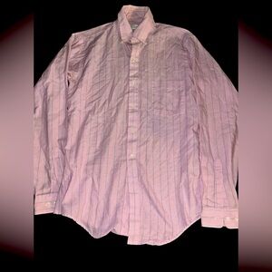Vintage men’s Arrow Brigade long sleeve striped shirt purple size medium